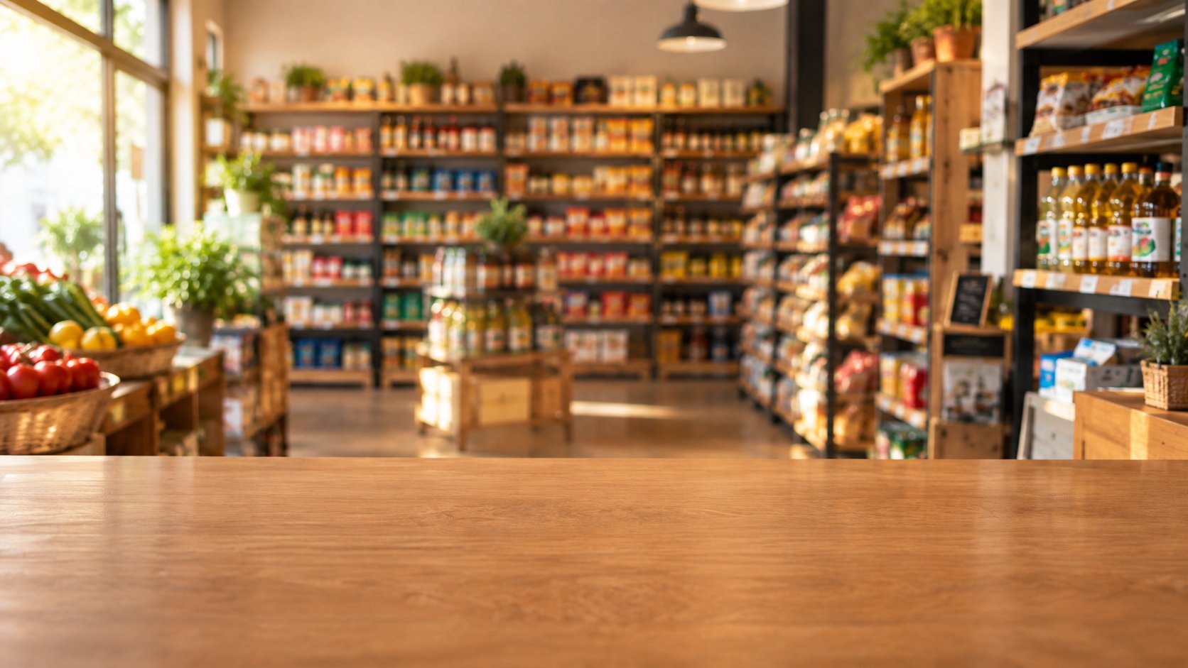 Interior de la tienda MORNINLOU con anaqueles surtidos